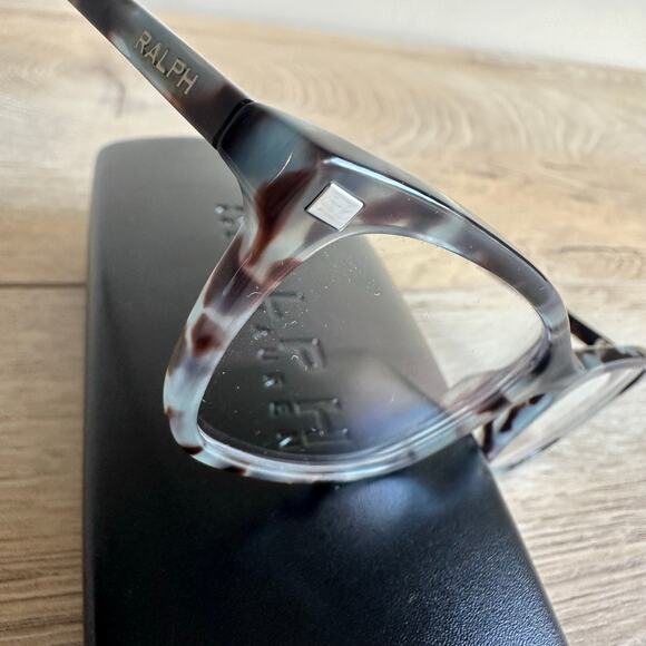 Ralph by Ralph Lauren RA7089 1692 Blue Tortoise Shell eyeglasses with case - Picture 4 of 8